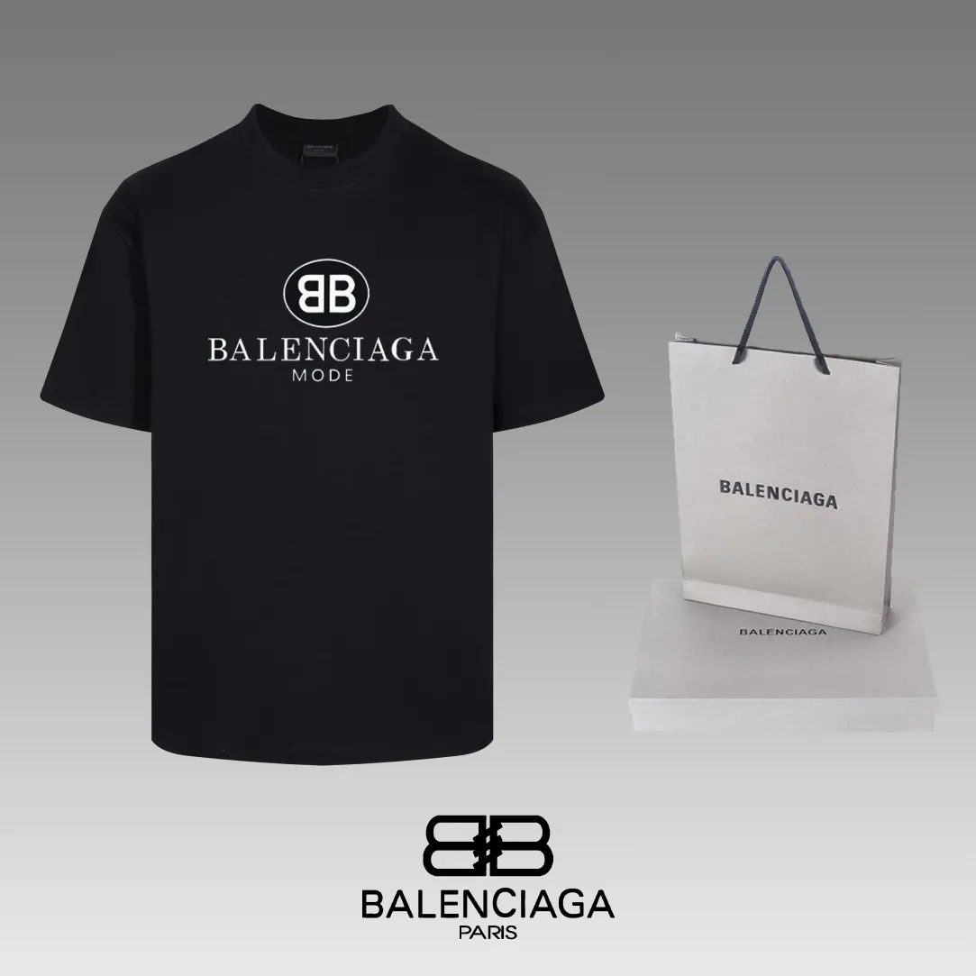 #「 Quality」 《BALENCIAGA 》24SS Classic T Quality - 2 - os 220 -26 280g - 320g - Quality ：Black White Size: XS-S-M-L